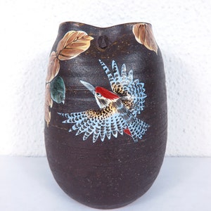 70s artist vase signed