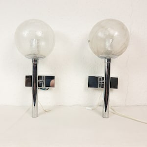 70s wall lamps Doria 2 pieces / pair
