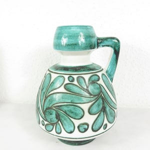 70s vase large turquoise