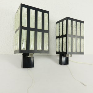 60s wall lamps pair