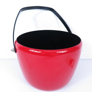 70s enamel pot punch bowl, ice cooler
