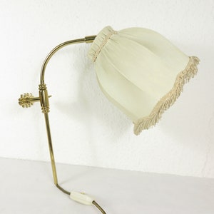 70s wall lamp with silk shade