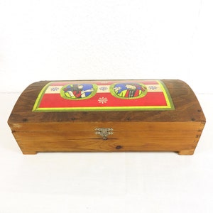 70s wooden box