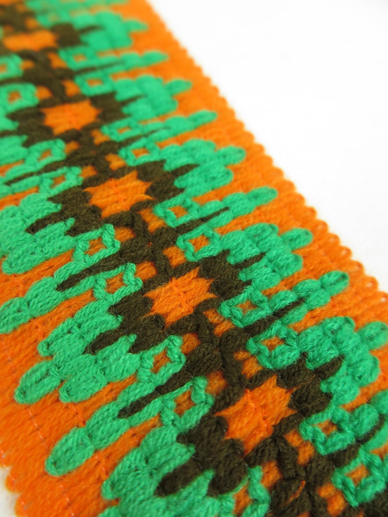 60s Border, Border, Strand, Ribbon, Orange per Meter - Etsy