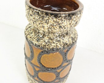 70年代のシューリッヒの花瓶、陶器、茶色 #15157 - Etsy 日本