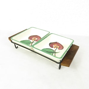 60s double bowl with holder