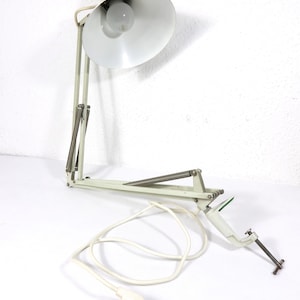 60s workshop lamp, architect&#39;s lamp, clamp lamp