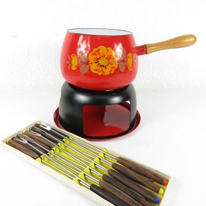 70s fondue set