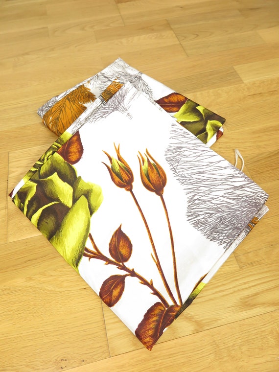 ドイツヴィンテージのカーテン生地２枚組 ドイツヴィンテージのカーテン生地2枚組 vintagegarden_kago4.jpg