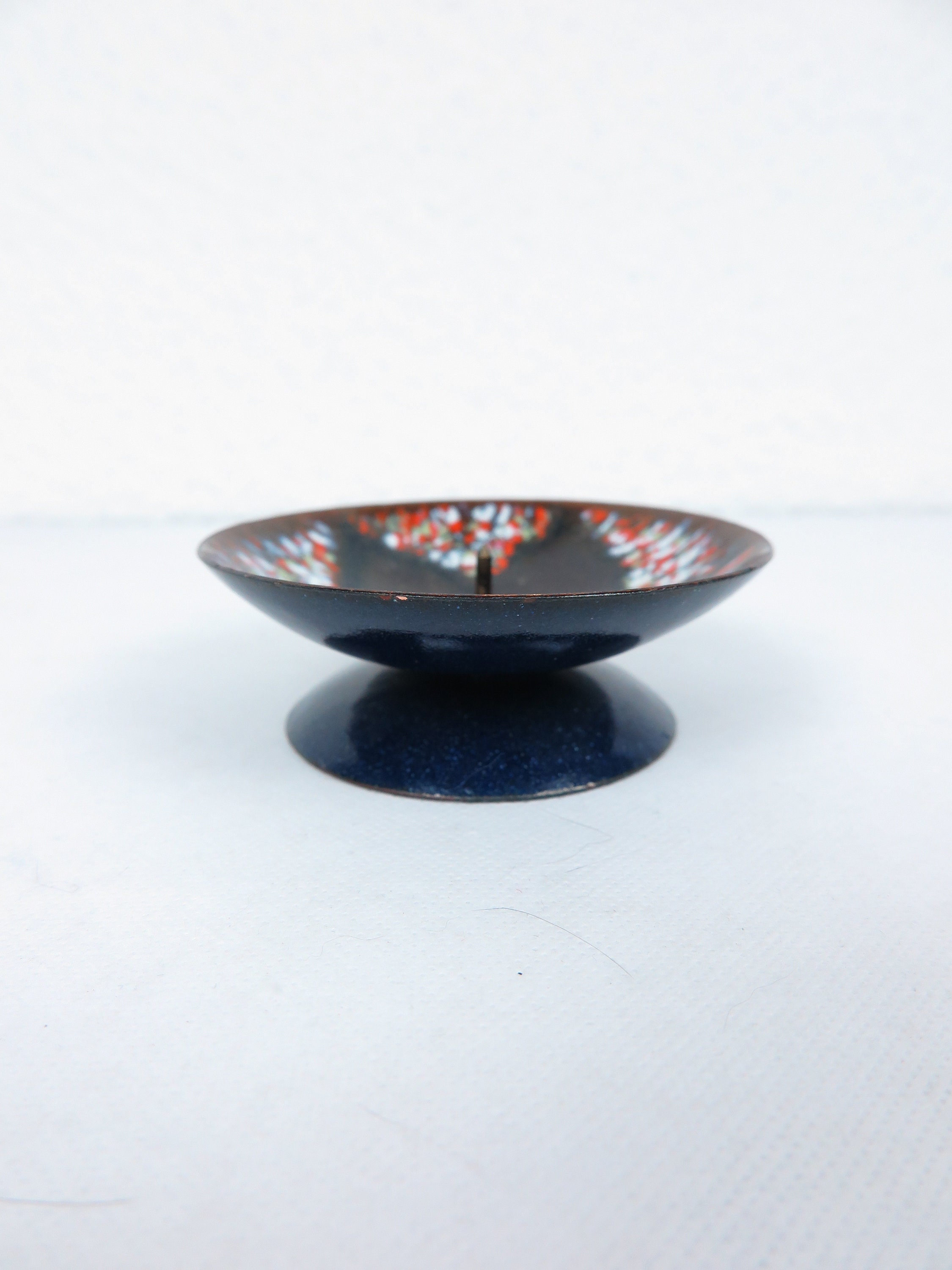 70's enamel candlestick candle holder 13245 Etsy