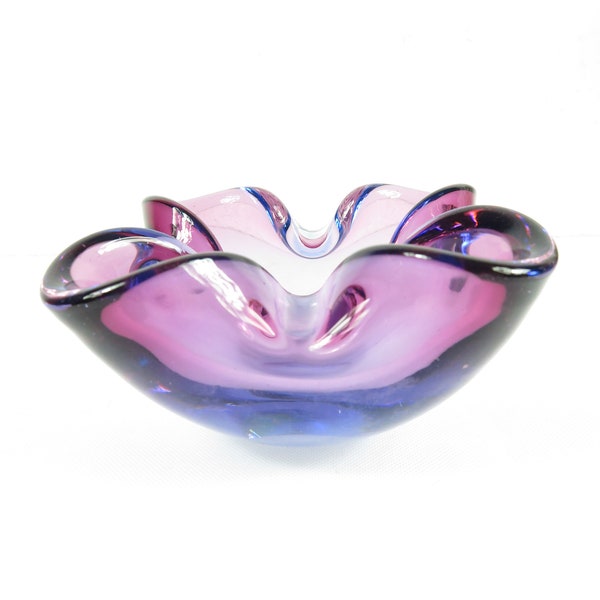 70s Murano glass ashtray, bowl