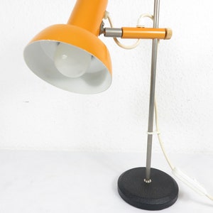 70s desk lamp orange
