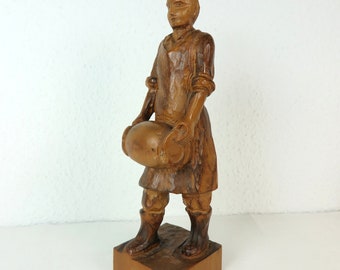 70s wooden figure