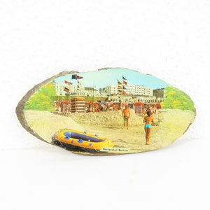 70&#39;s wood picture Borkum