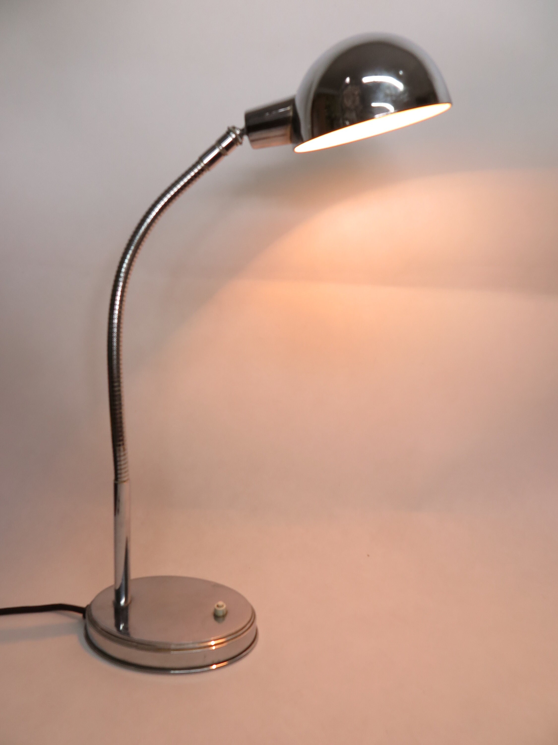 Art-Deco Chrome Schreibtischlampe #12538