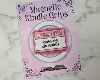 Magnetic E-reader Phone Grip - Reading Lovers Themed Bookish Gift