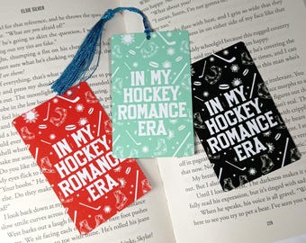 Metal Bookmark - In my Hockey Romance Era - Gifts for Readers, Book Lovers, Bookworm
