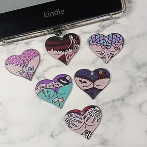 USB Dust Plug Charms - Smutty Heart - E-Reader Accessories