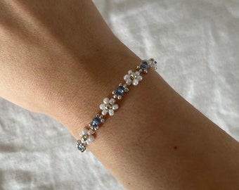 Pulseira de flores inspirada em Taylor | 1989 | filigrana | Aço inoxidável em ouro e prata | personalizável | loja de flores lilases