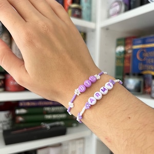 Kpop BTS Army Fandom Flower Bracelet Rocailles | lilacflowersshop
