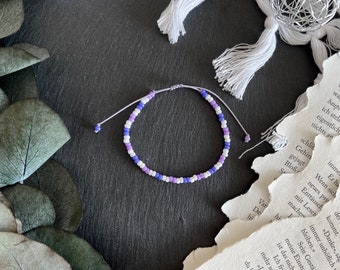 Miyuki Bracelet | lilac | white | Rocailles | lilacflowersshop