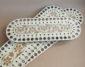 Set of 3 Wooden Floss Organizers with Numbered Holes and Needle Parking for Stitchers