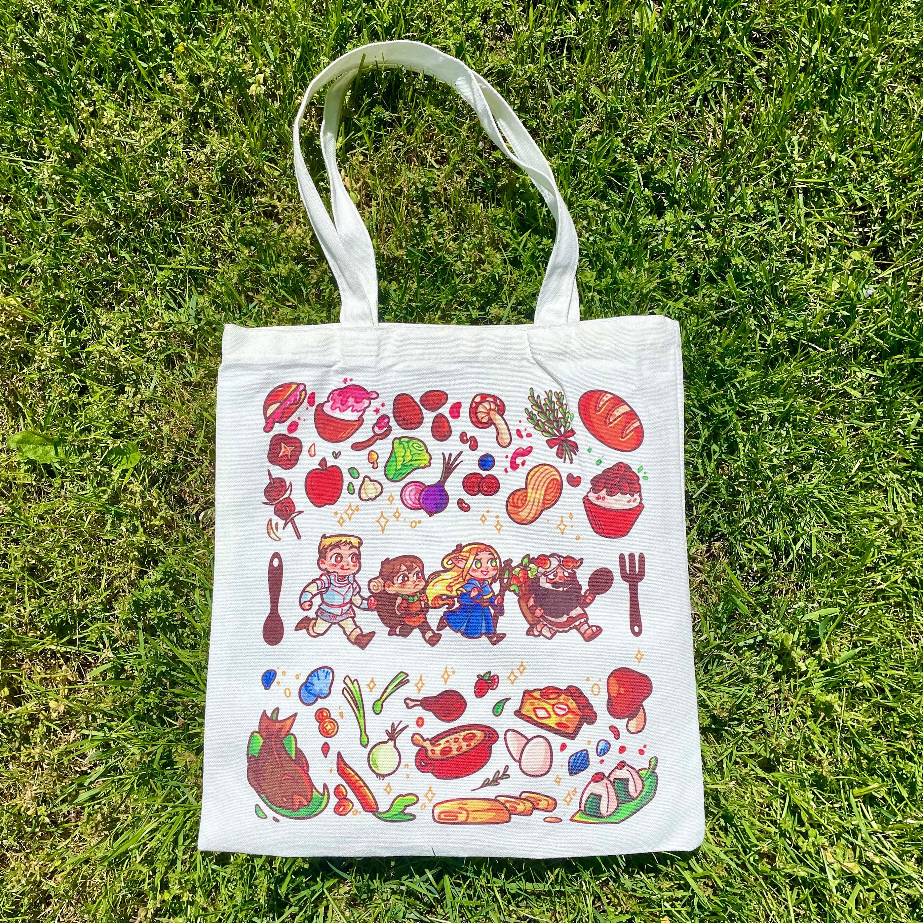 Delicious in Dungeon Tote Bag, Dungeon Meshi, Food Keychain - Etsy