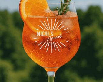 Wunschname Aperol | graviertes Aperolglas #4