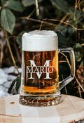 monogram | engraved beer glass #7