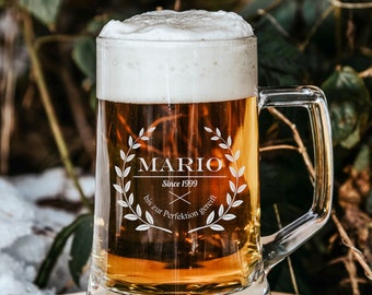 Matured to perfection PERSONALIZABLE | engraved beer glass #4