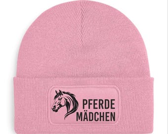 Pferdemädchen | Beanie | Mütze | Haube | Verschiedene Farben erhältlich