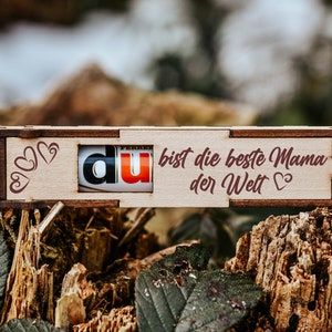 Du bist die beste Mama der Welt | gravierte Schokoriegel Geschenkbox inkl. Duplo | kleine Aufmerksamkeit #18
