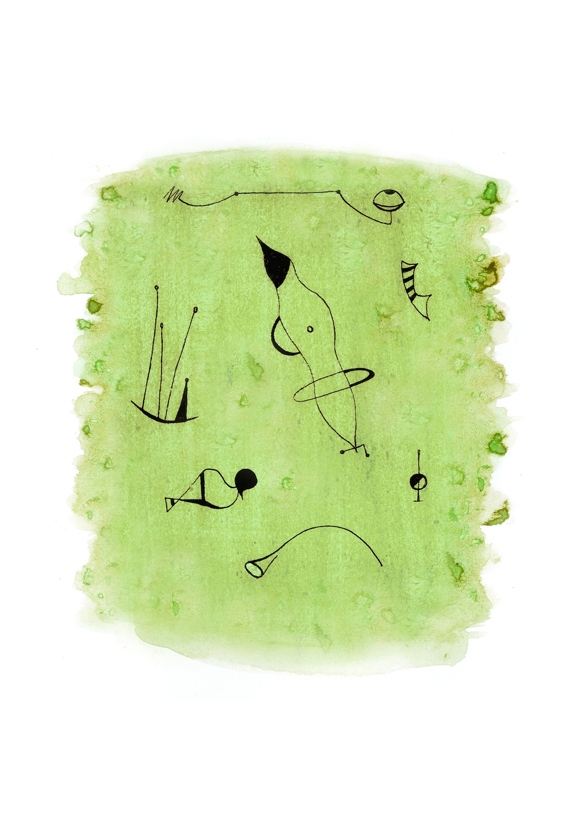 Printable abstract art set of 2 A4 Etsy