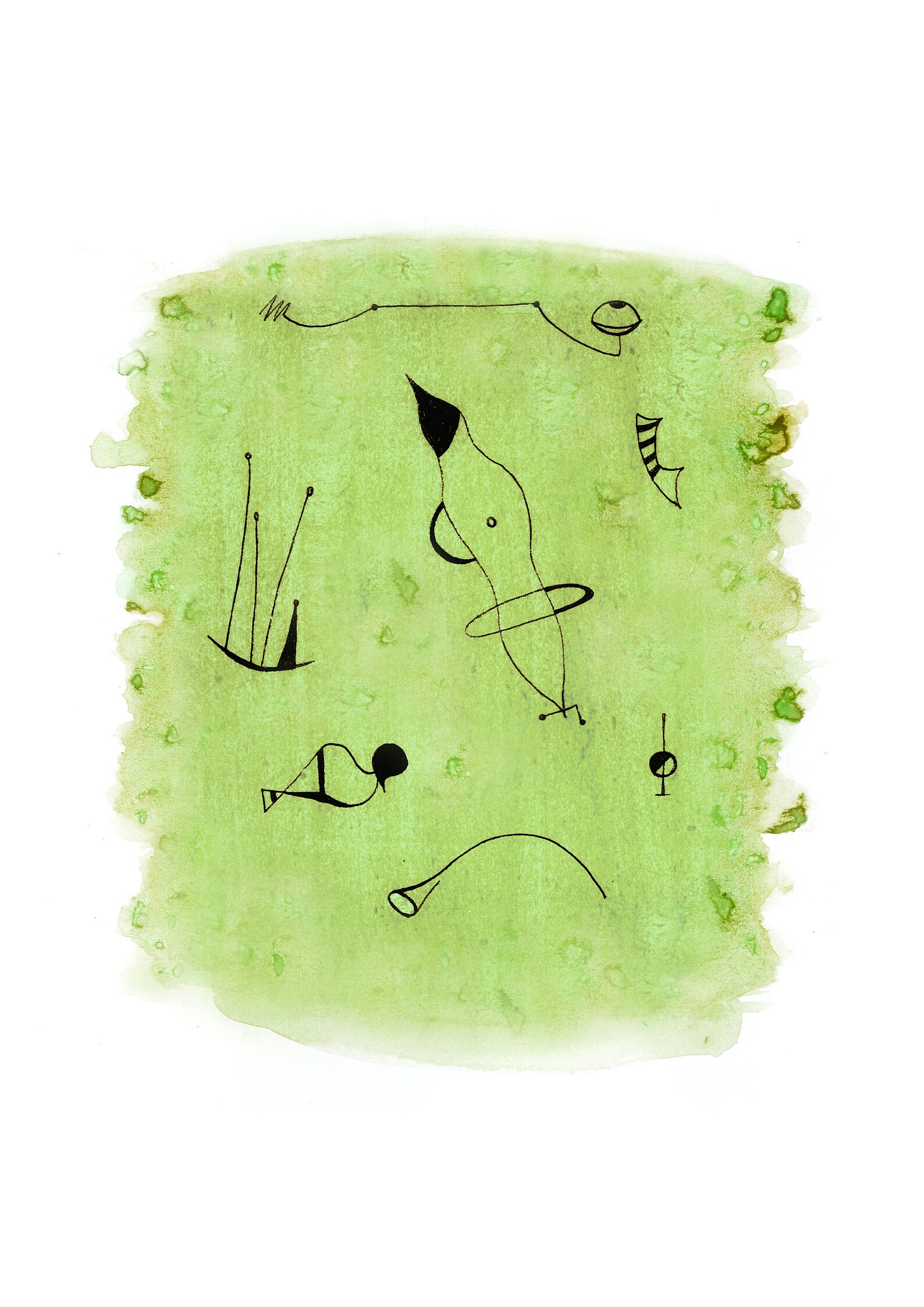 Printable abstract art set of 2 A4 Etsy