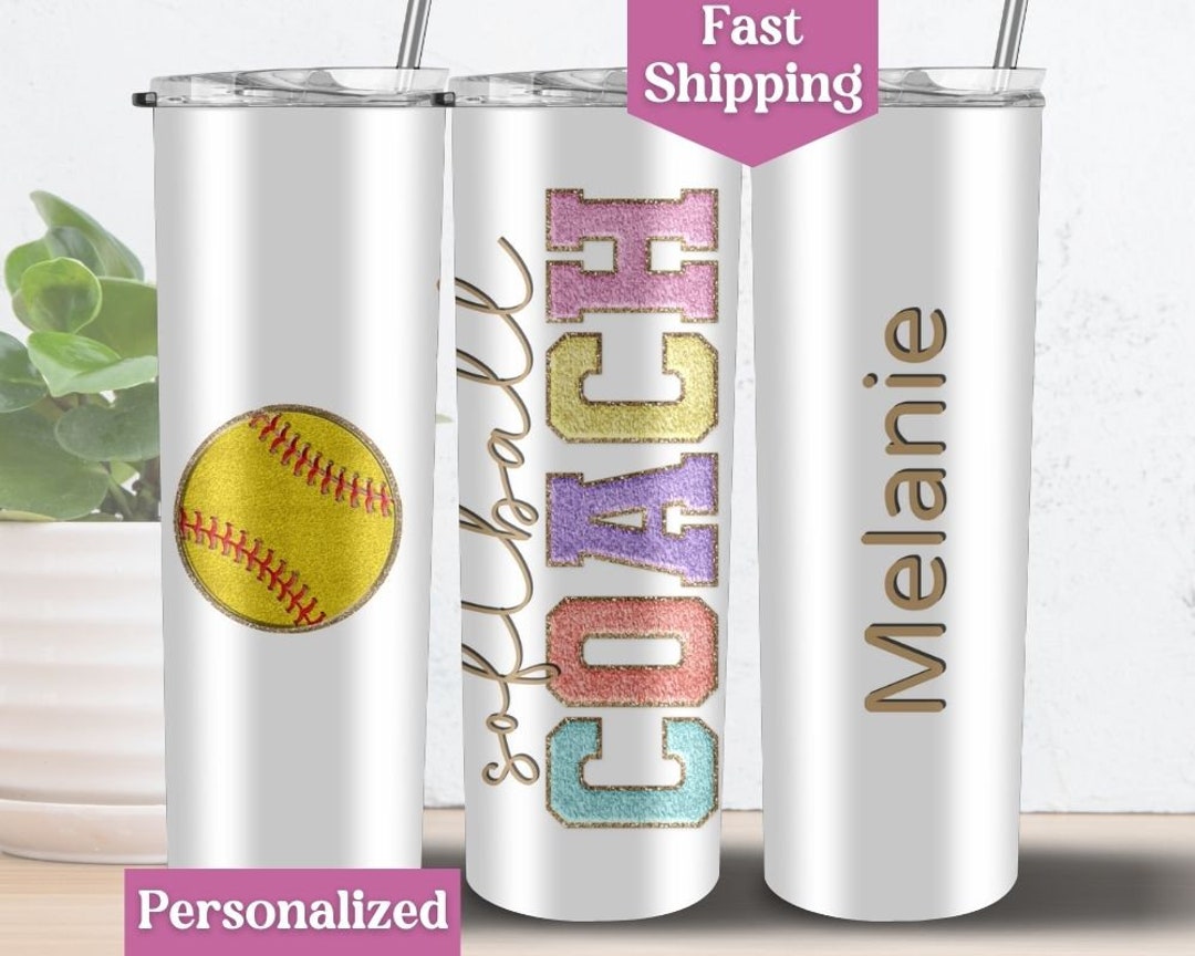 Softball Coach Tumbler for Softball Coach Softball Coach Togo Etsy