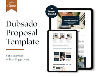 Dubsado Proposal Template: 36 Canva Designs (Digital Download)
