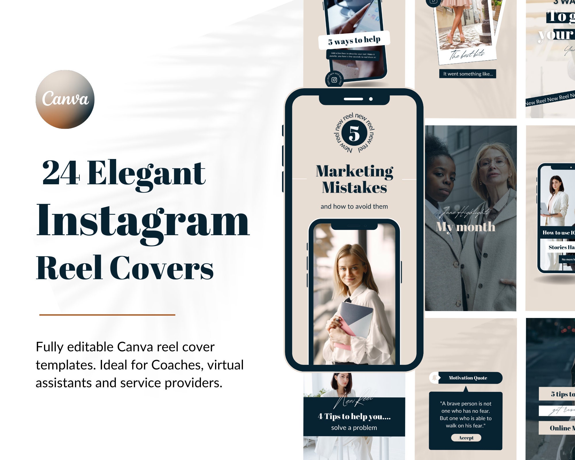 Reels Cover Templates | Instagram Reel Templates | IG Reels Canva Template  | Instagram Reel Templates | Editable Canva Reel Cover