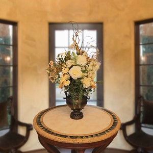 Floral Centerpiece, Foyer Table, All Around Views