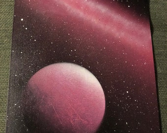 Pink Galaxy Painting Etsy