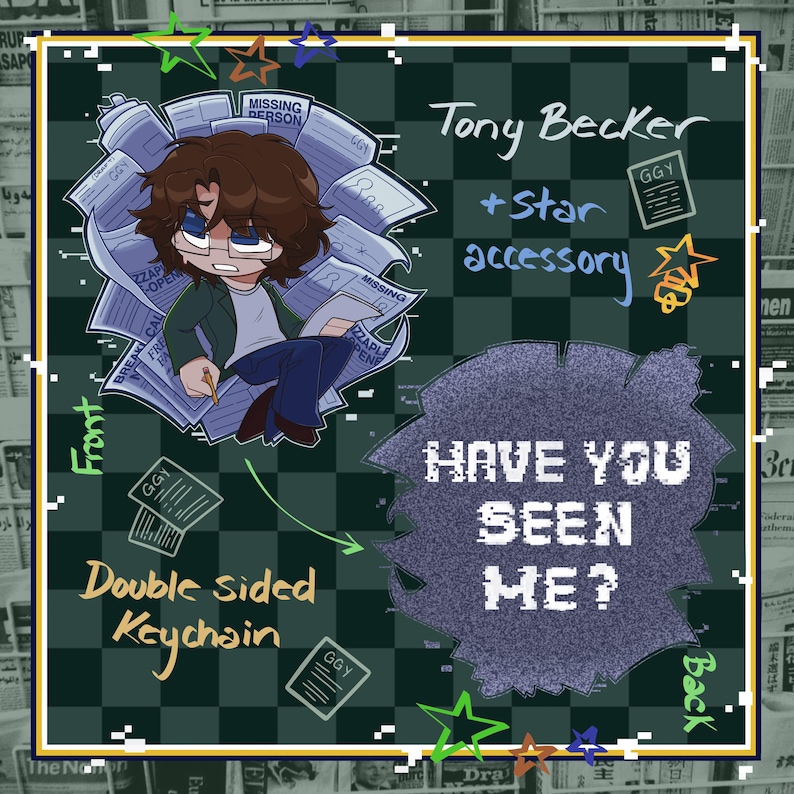 Tony Becker Keychain [PRE-ORDER] - Five Nights at Freddy’s - Etsy