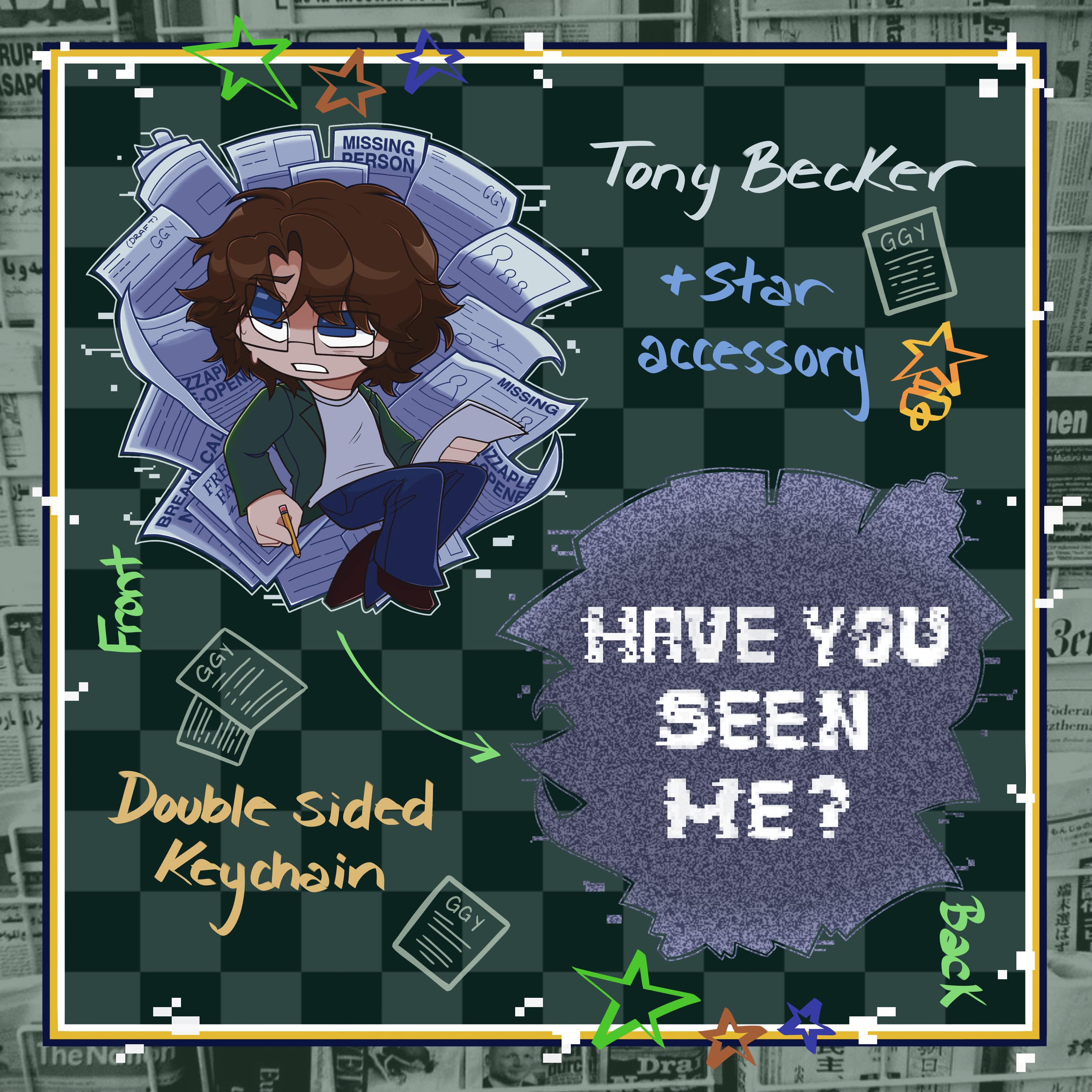 Tony Becker Keychain [PRE-ORDER] - Five Nights at Freddy’s - Etsy