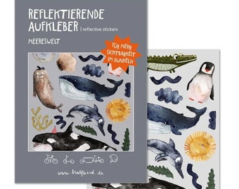 Halfbird reflective stickers "Ocean World"