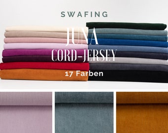 JUNA Cord Jersey  in 17 Farben - ab 50 cm