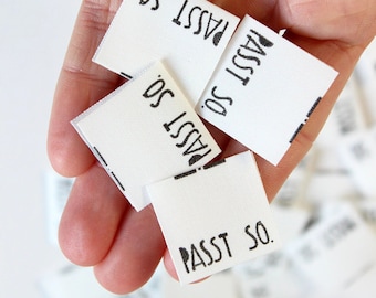 Halfbird Etikett "PASST SO"  - 5er Set