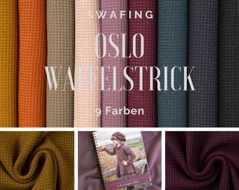 Swafing OSLO Waffelstrick in 9 Farben - ab 0,50 m