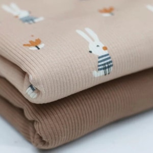 Jersey côtelé HASE à partir de 50 cm Stoffpaket