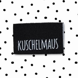 Paul & Clara Weblabel "KUSCHELMAUS"  - 4er Set