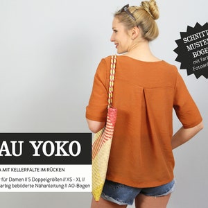 Mrs. YOKO short tunic - paper pattern from Studio Schnittreif - size XS- XXL on A0 sheet