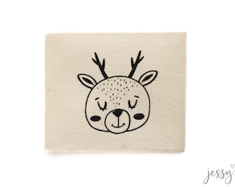 Jessy Sewing Baumwolllabel "Deer"  - 3er Set