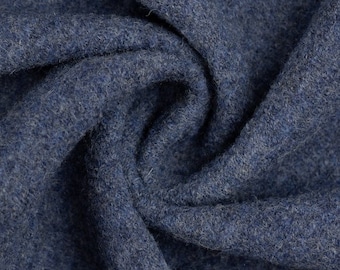 Swafing MERINO Walkloden 100 % Schurwolle in meliert Jeansblau - ab 50 cm